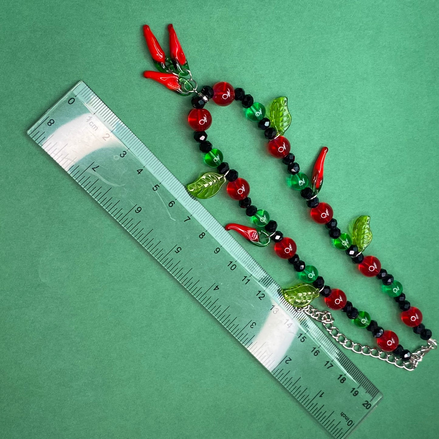 Hot paprika pepper charm necklace