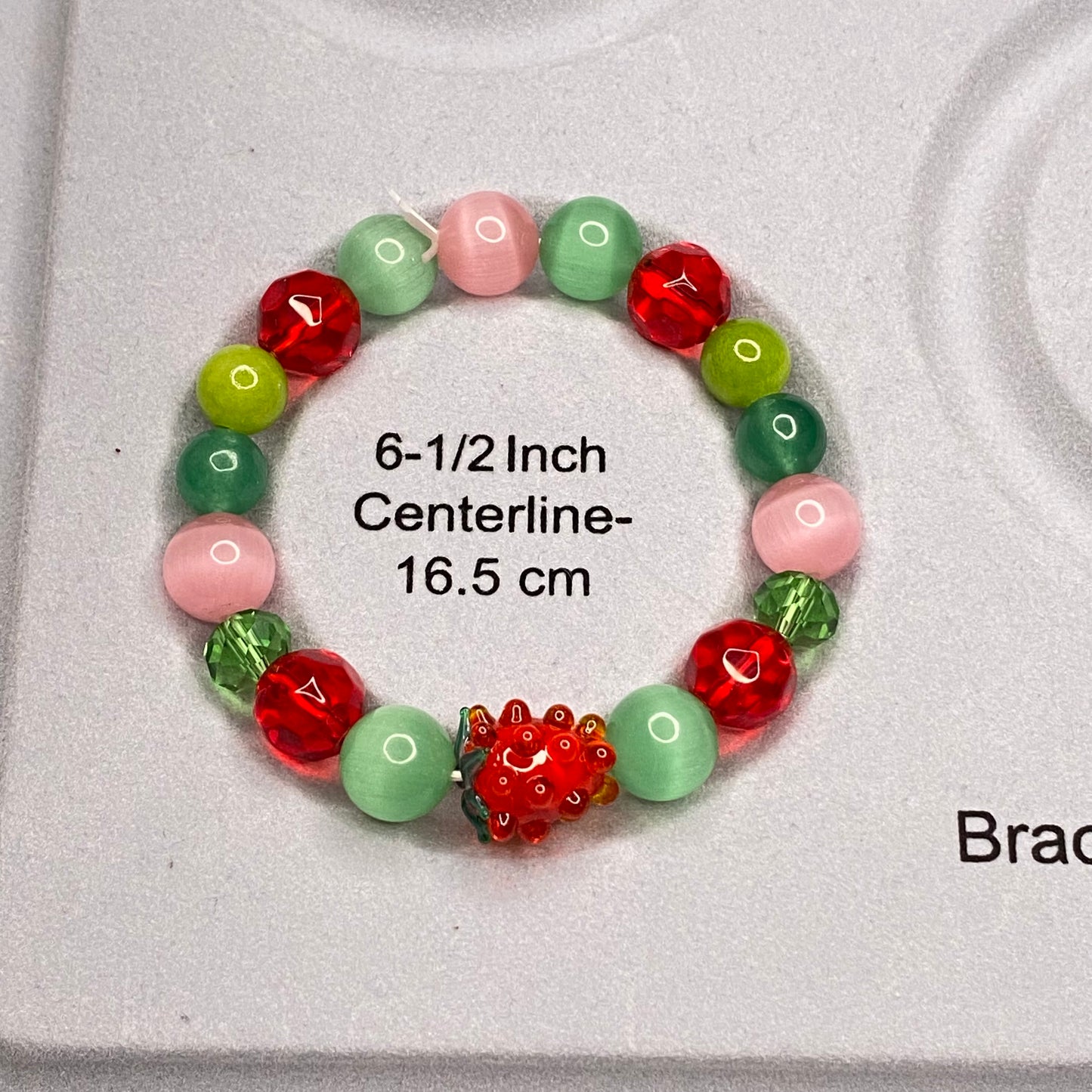 Tart Raspberry Fruit lovers bracelet, Elastic