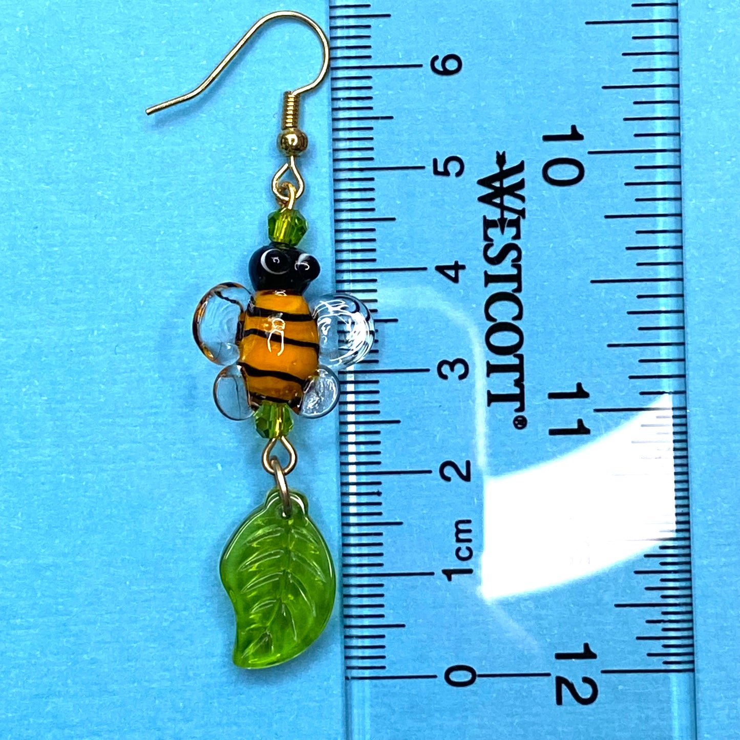 Honey time cutesy bumble bee earrings