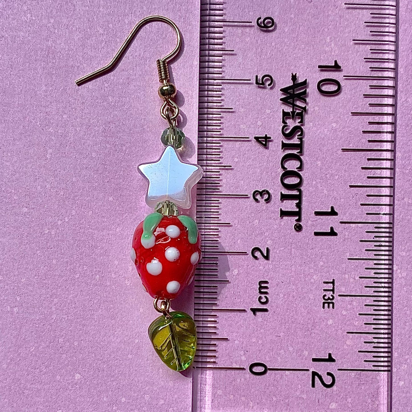 Cute Star Strawberry Earrings