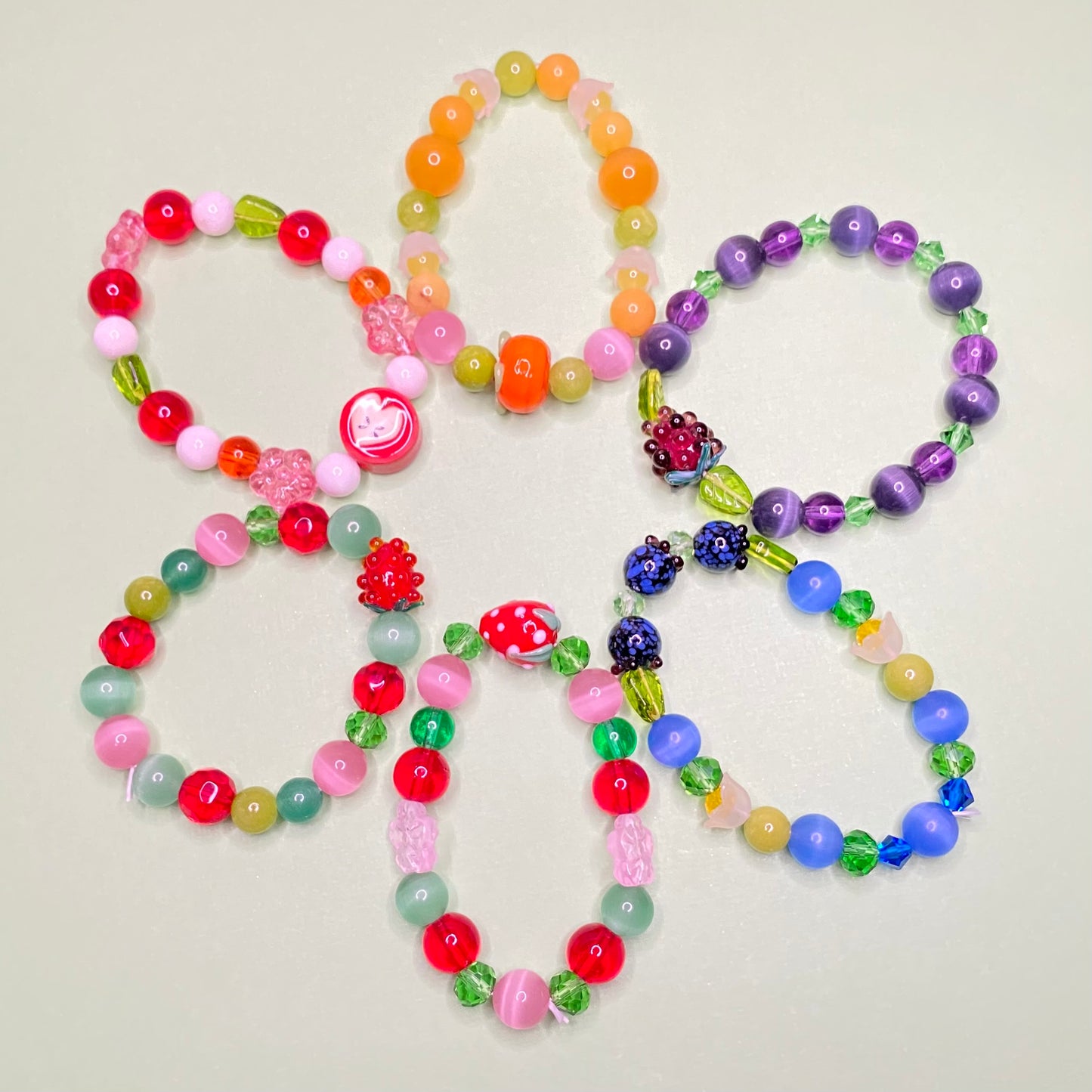 Concord Grape Fruit lovers bracelet, Elastic