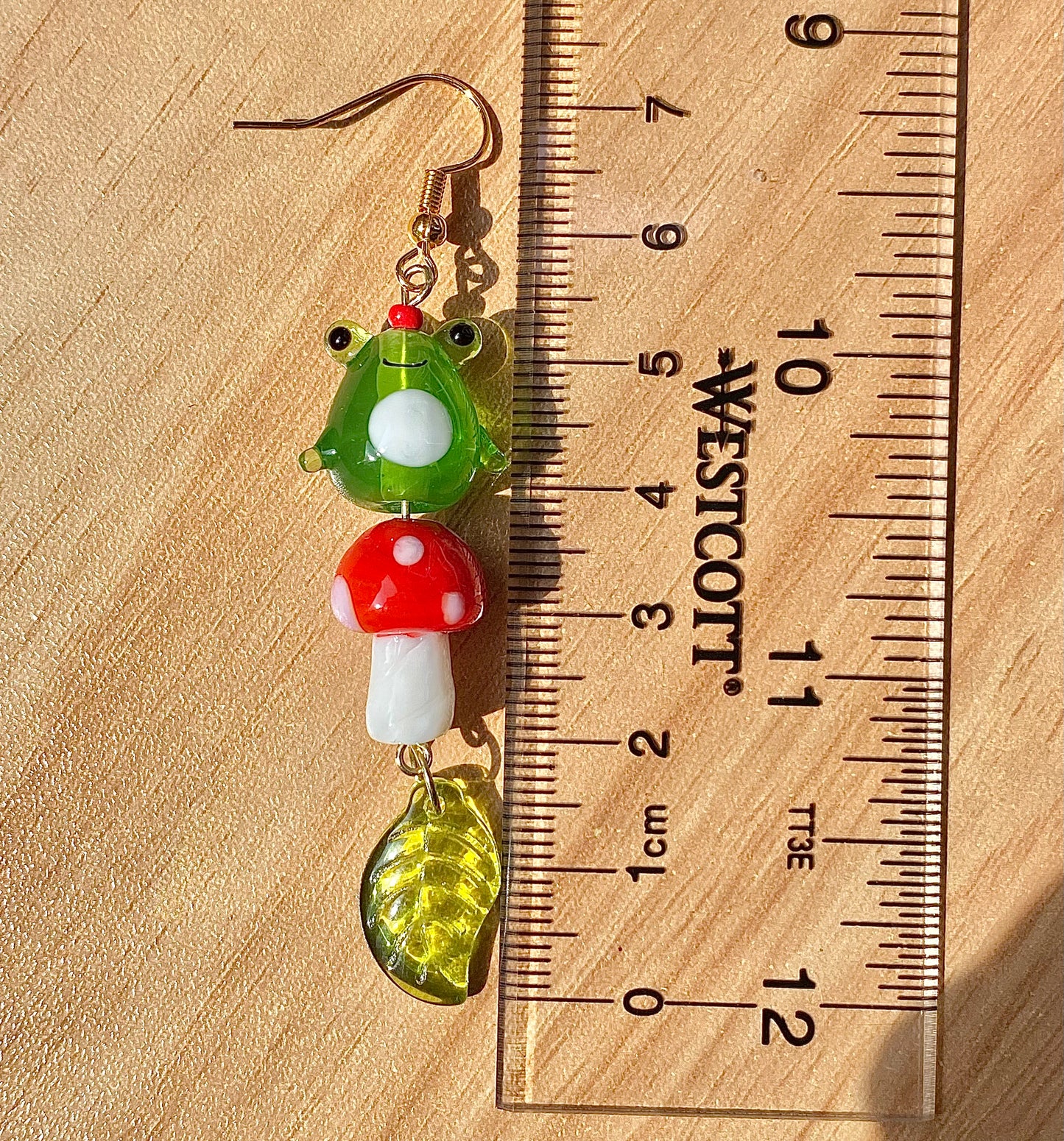 Customizable Froggy Mushroom Earrings