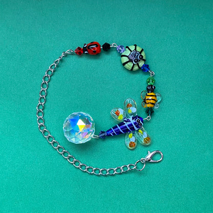 Garden bugs parade Sun catcher, spring decor