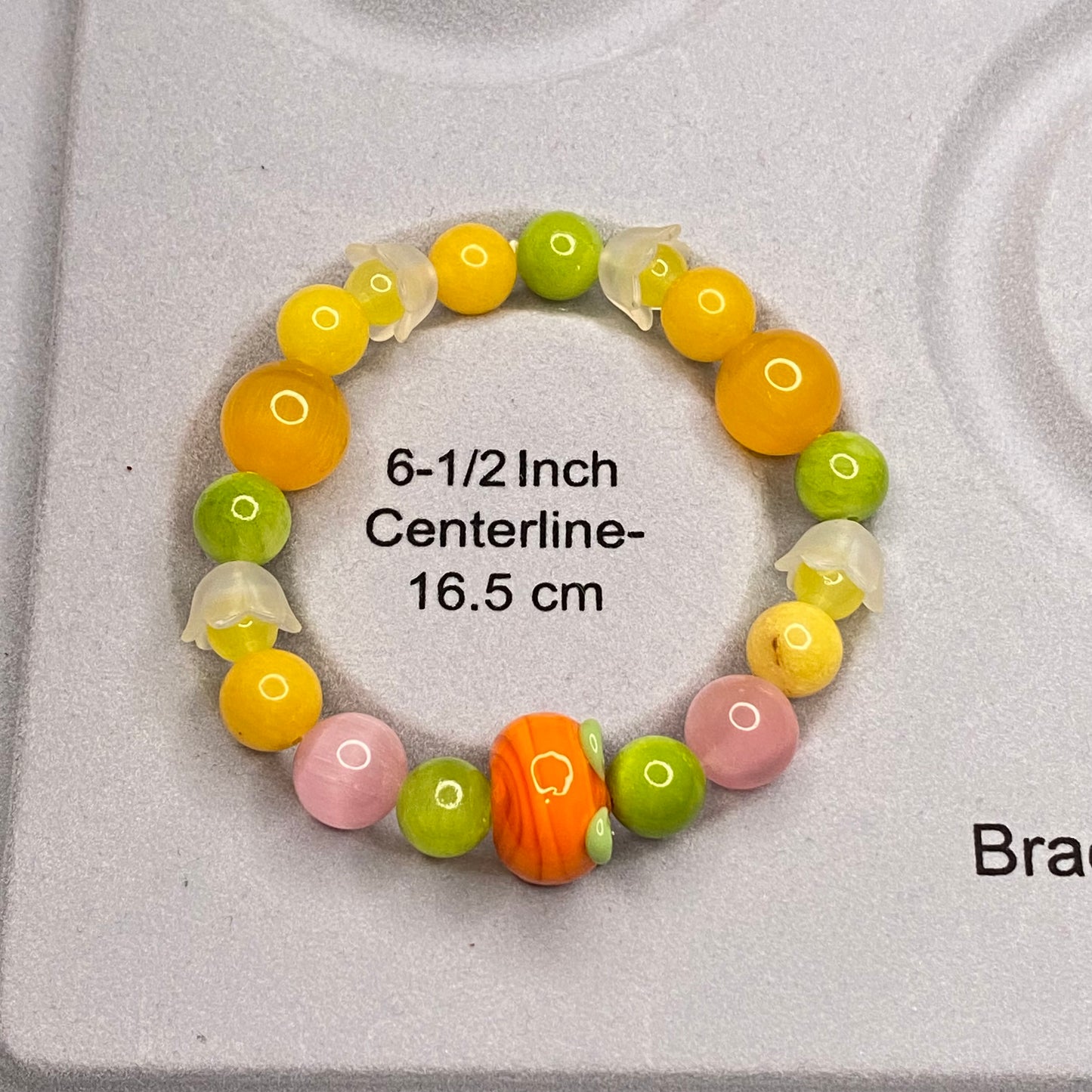 Orange Blossom fruit lovers bracelet, Elastic
