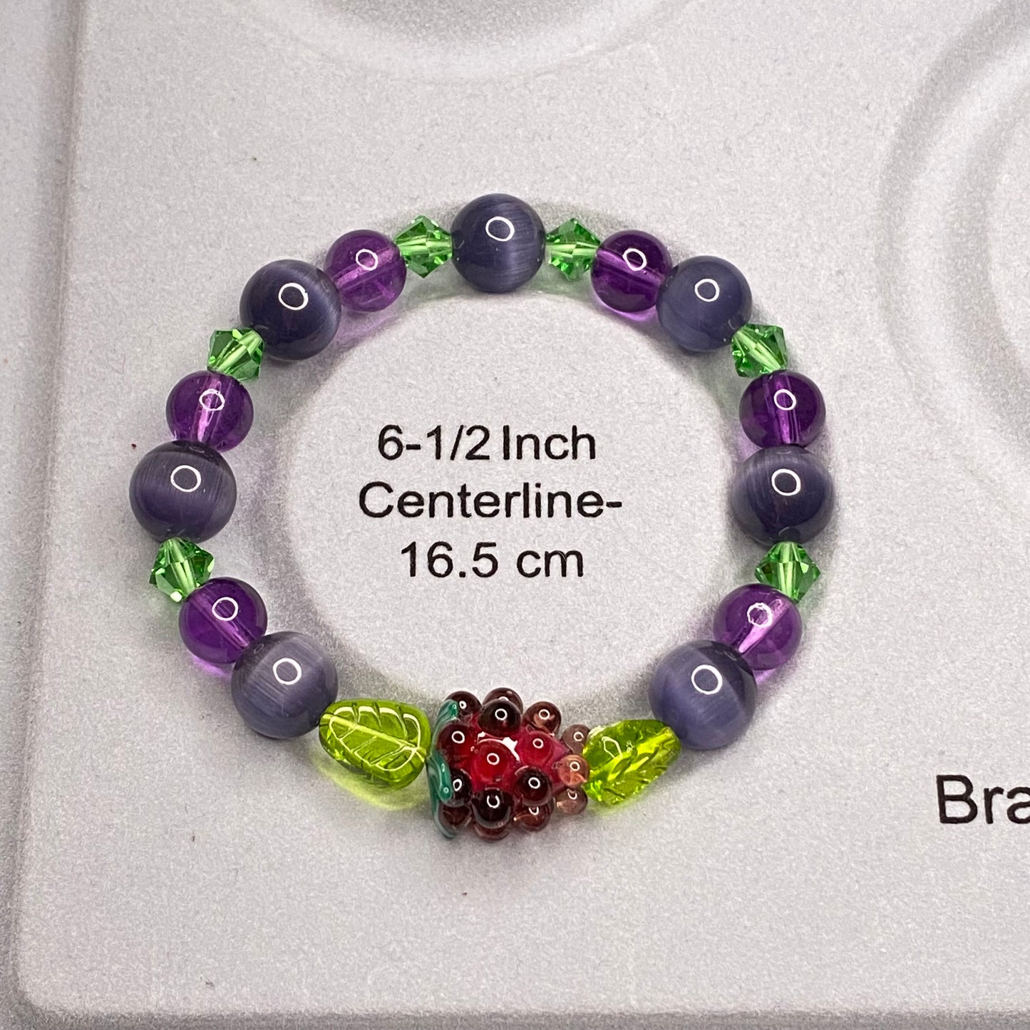Concord Grape Fruit lovers bracelet, Elastic