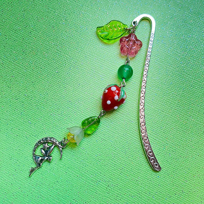 Garden fairy silver hook bookmark