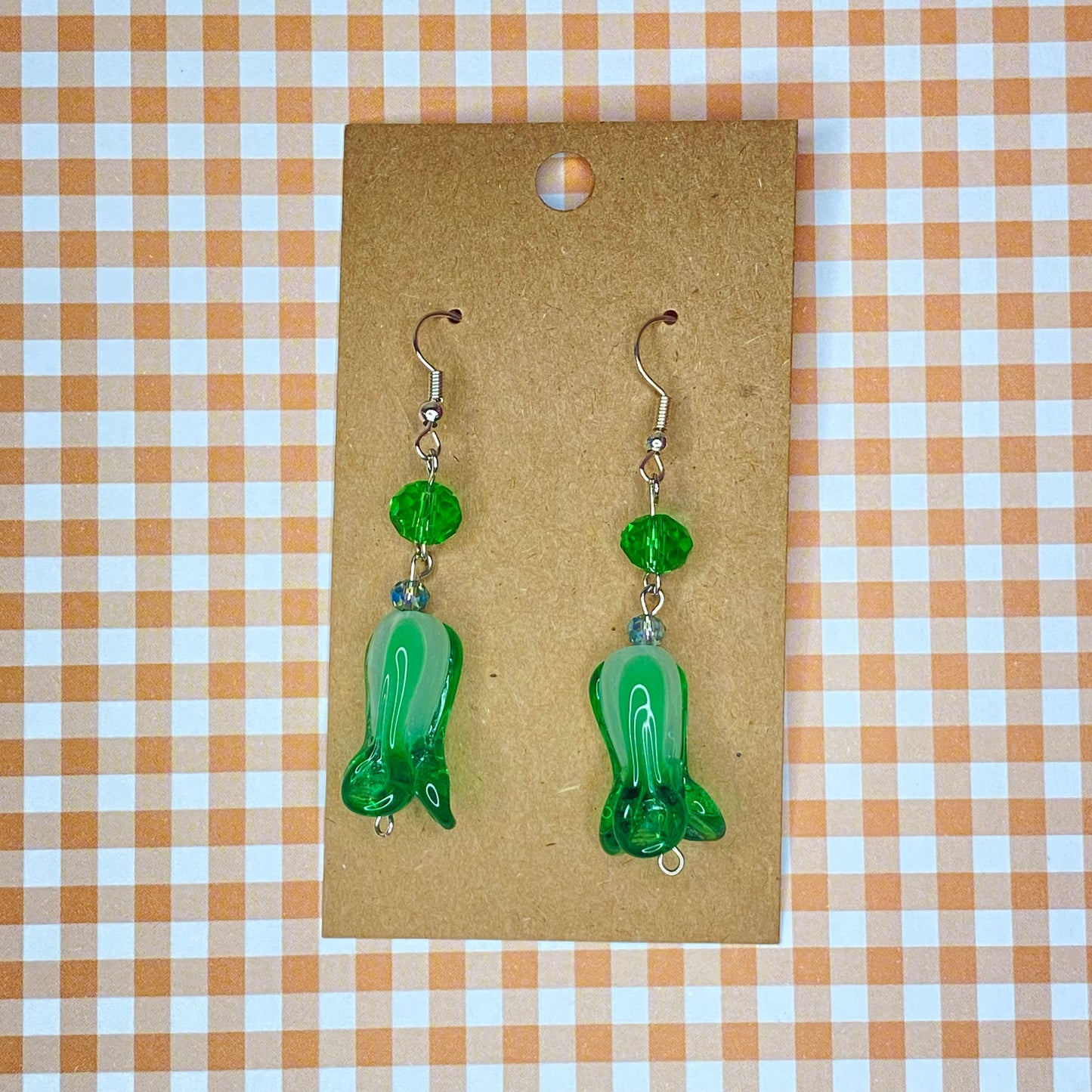Cabbage earrings