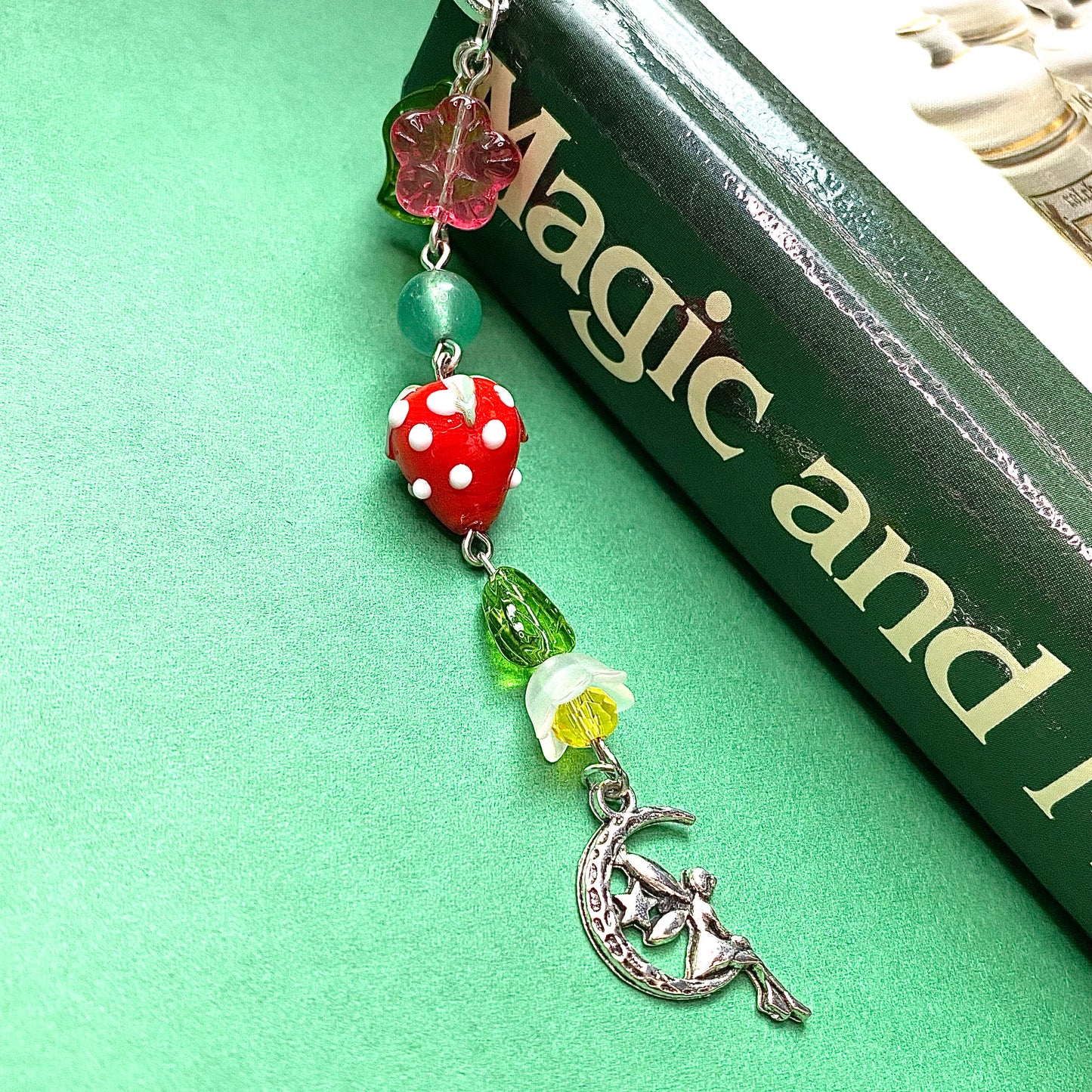 Garden fairy silver hook bookmark
