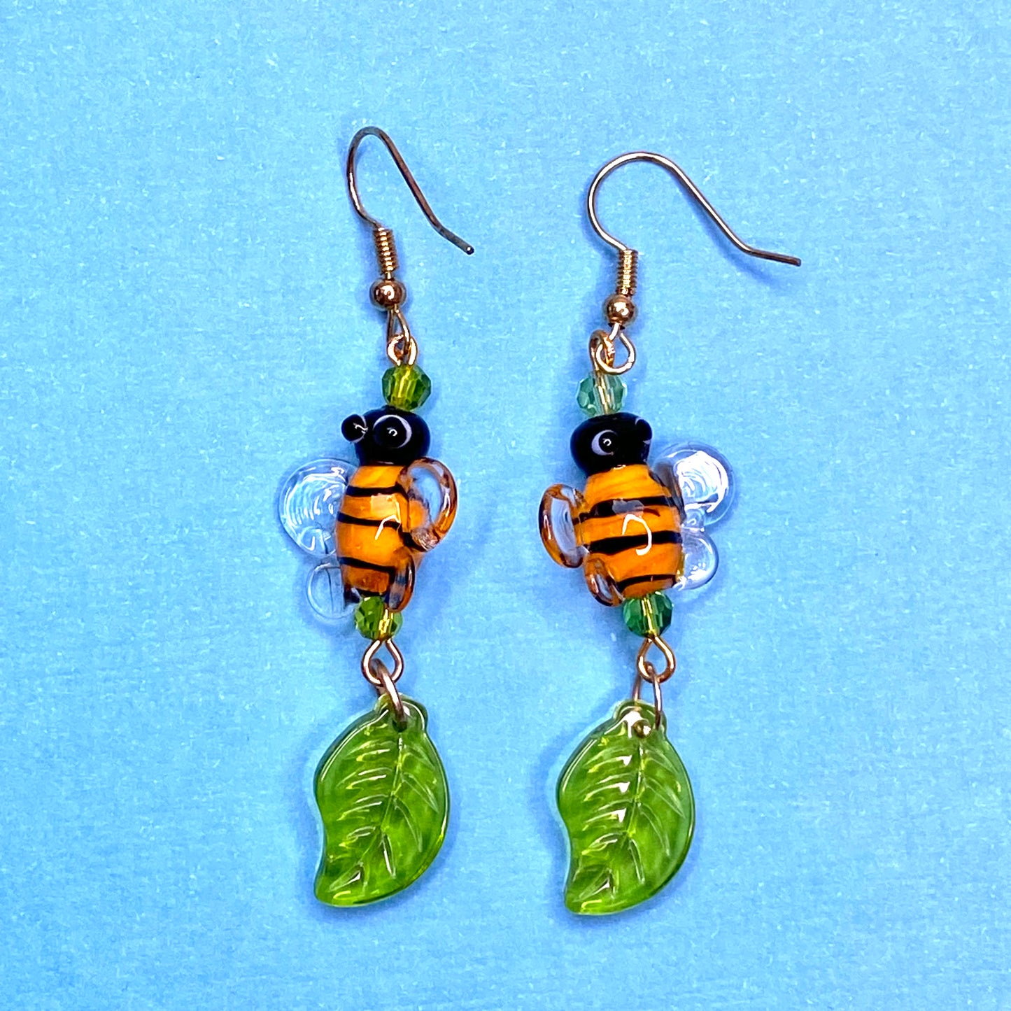 Honey time cutesy bumble bee earrings