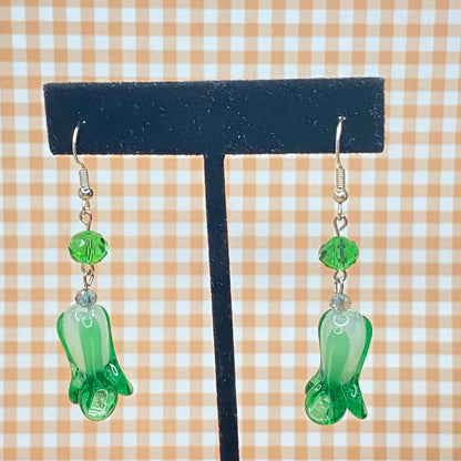 Cabbage earrings