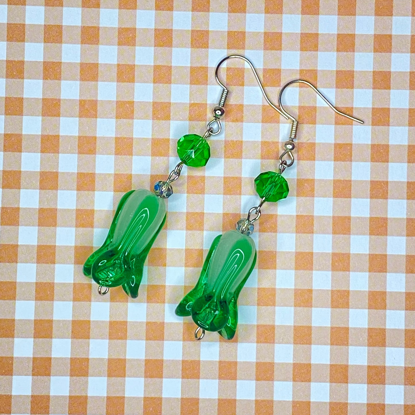 Cabbage earrings
