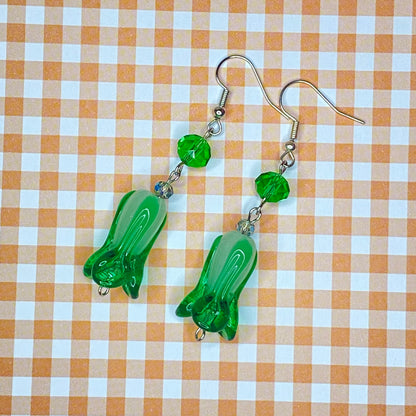 Cabbage earrings