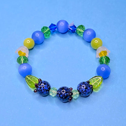 Fruit Lovers blueberry bracelet, elastic