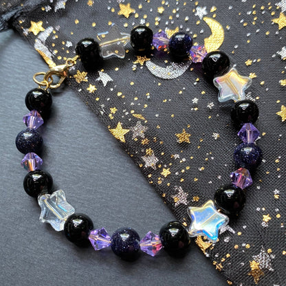 Minecraft Endermen inspired Bracelet, earrings are optional