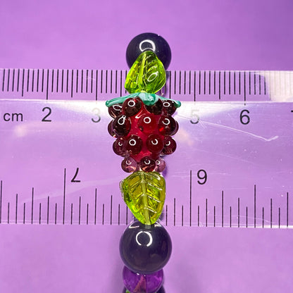 Concord Grape Fruit lovers bracelet, Elastic