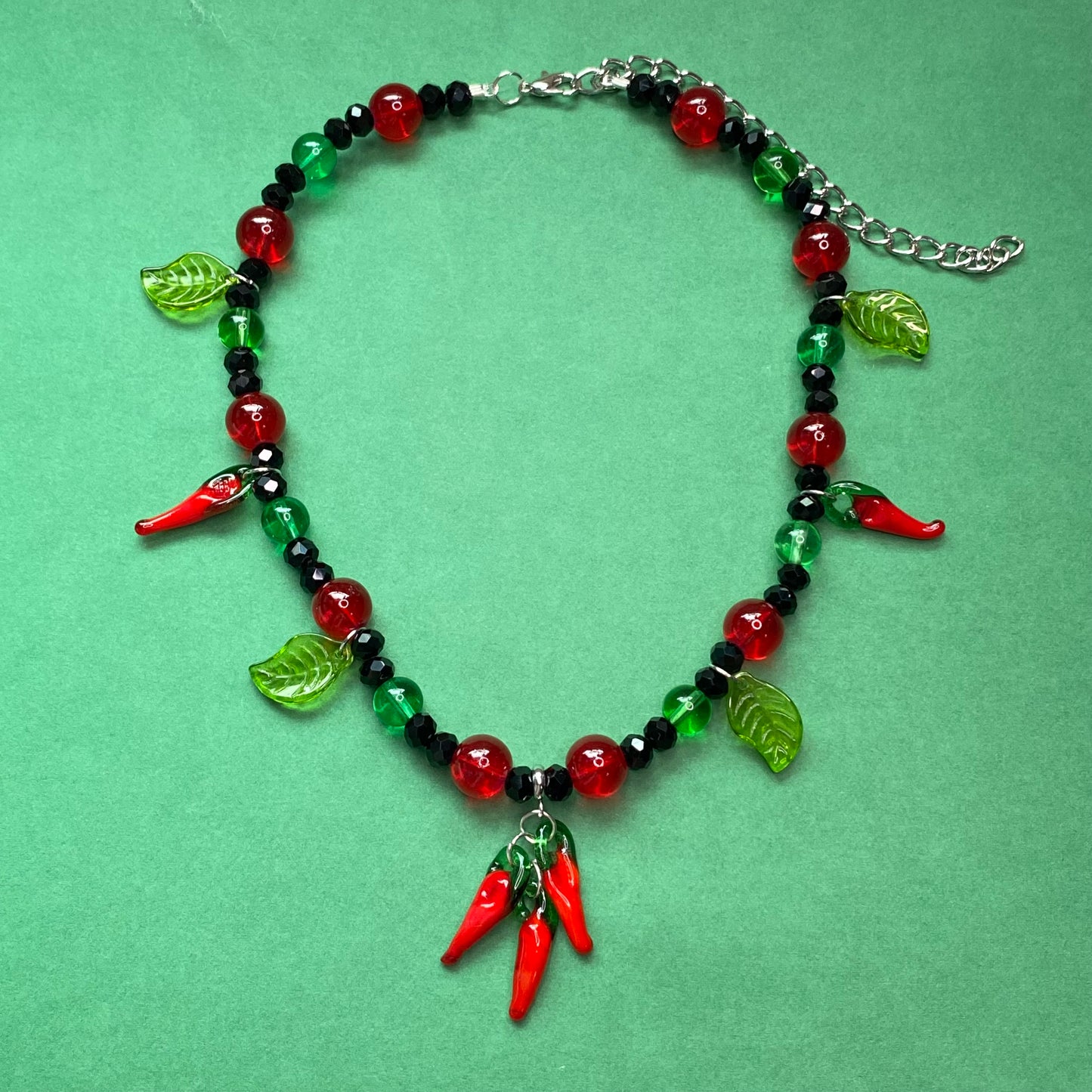 Hot paprika pepper charm necklace